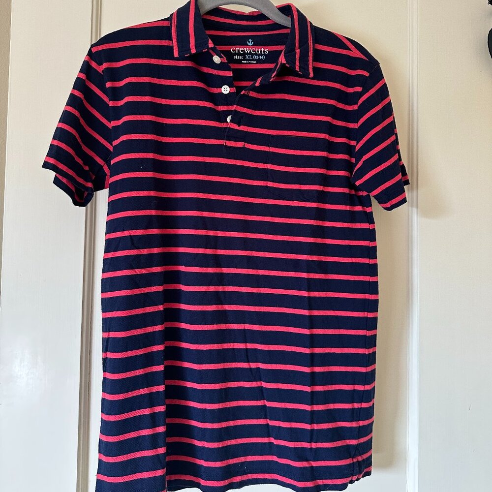 J Crew Kids' short-sleeve polo shirt in stripe